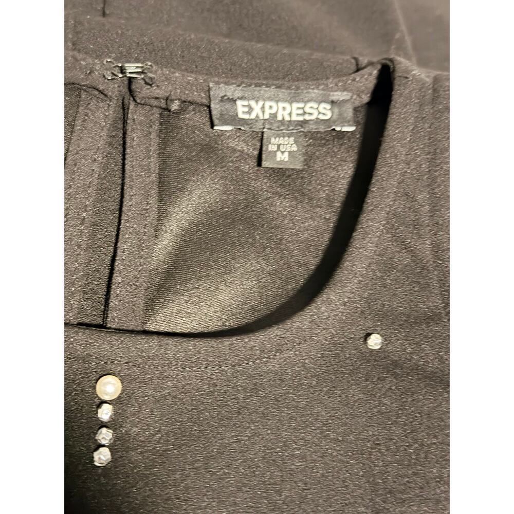 Express Women's Dress Black Sleeveless Medium - Picture 3 of 4